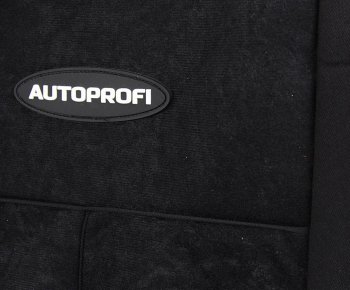 3 299 р. Универсальные чехлы сидений (майка, 9 предм., полиэстер/велюр) AUTOPROFI   (черный)  с доставкой в г. Кемерово. Увеличить фотографию 4