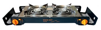 6 599 р. Плита газовая портативная двойная в кейсе (с переходником) Twin-Hit TOURIST TOURIST tw-850  с доставкой в г. Кемерово. Увеличить фотографию 2