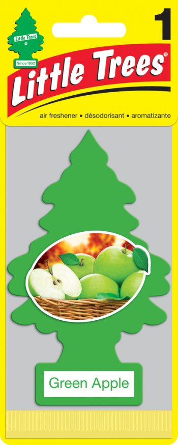 159 р. Ароматизатор подвесной пластина (яблоко зеленое) Елочка CAR FRESHNER CAR FRESHNER u1p-10316-russ  с доставкой в г. Кемерово. Увеличить фотографию 1