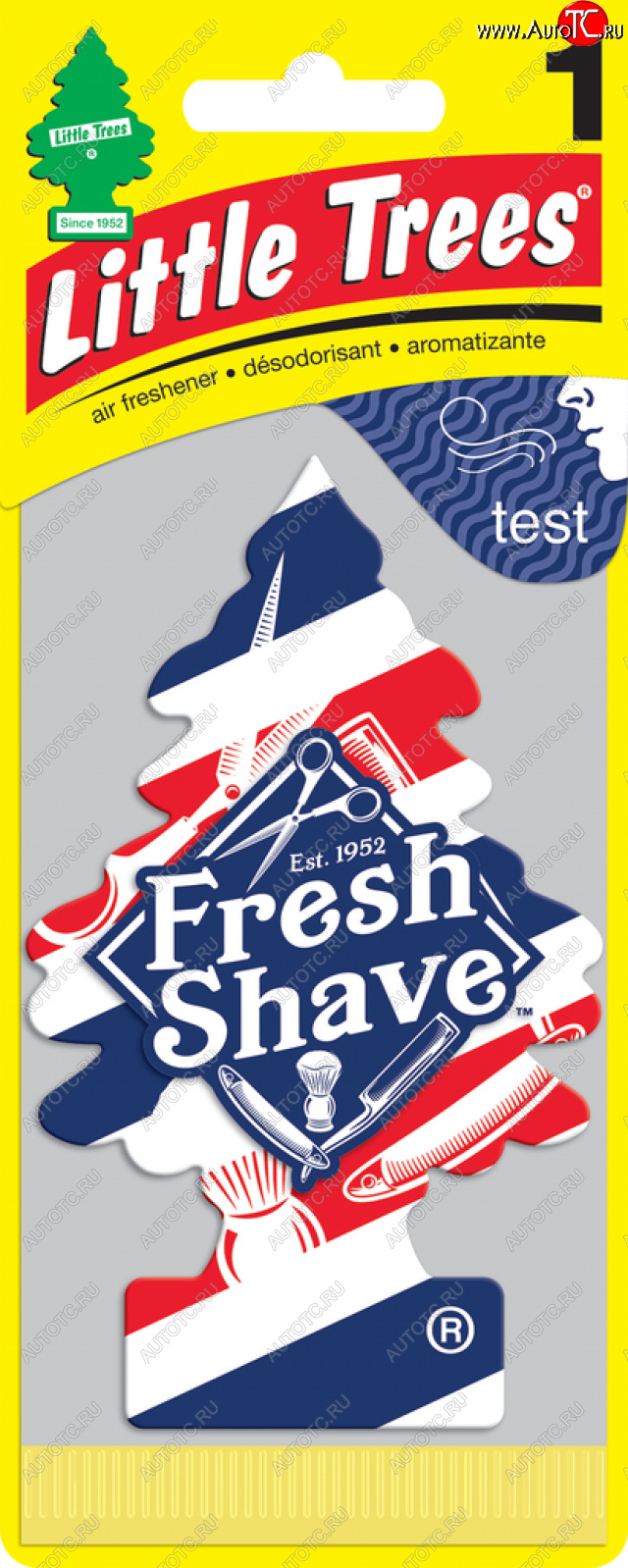 163 р. Ароматизатор подвесной пластина (барбершоп) Елочка CAR FRESHNER CAR FRESHNER u1p-17068-russ CAR FRESHNER u1p-17068-russ  с доставкой в г. Кемерово