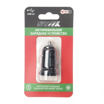 379 р. Устройство зарядное в прикуриватель 2USB 12V WIIIX WIIIX ucc-2-11  с доставкой в г. Кемерово. Увеличить фотографию 1