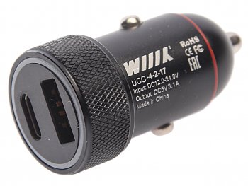 419 р. Устройство зарядное в прикуриватель 2USB 12V WIIIX WIIIX ucc-2-17  с доставкой в г. Кемерово. Увеличить фотографию 1