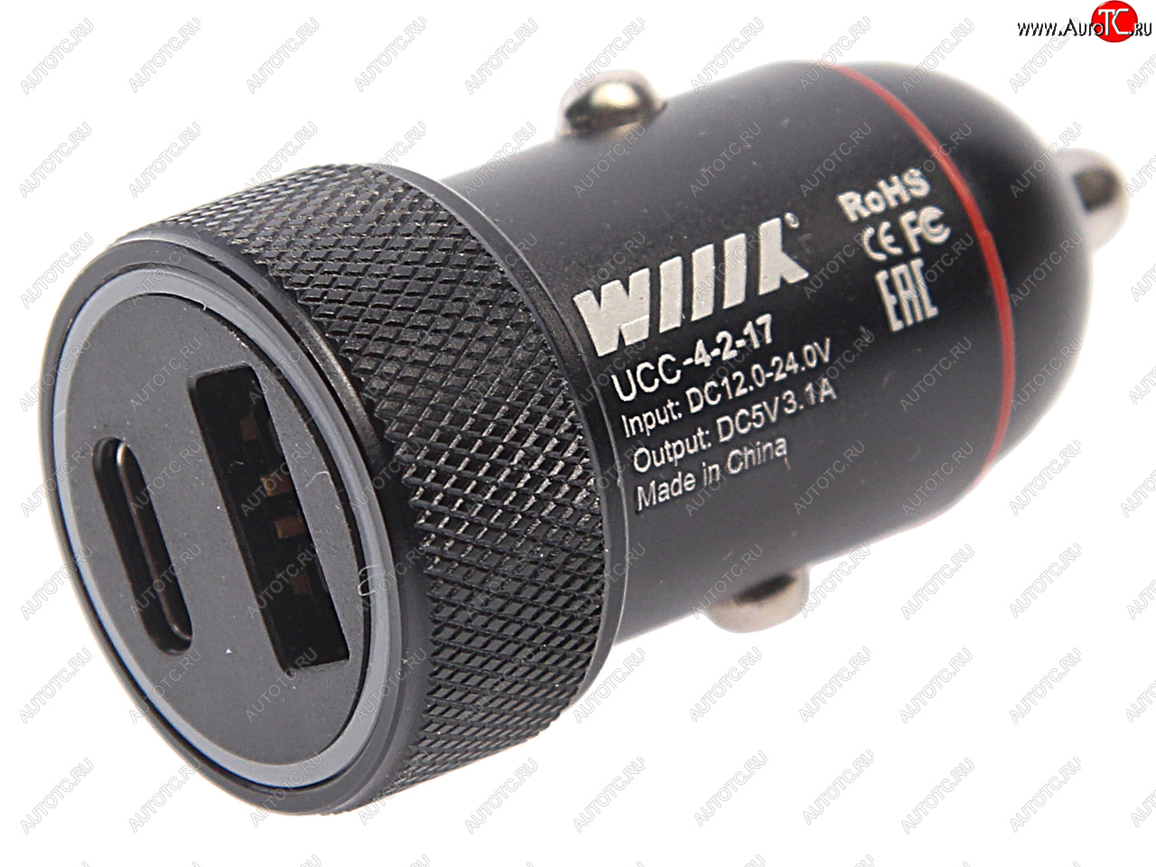 419 р. Устройство зарядное в прикуриватель 2USB 12V WIIIX WIIIX ucc-2-17  с доставкой в г. Кемерово