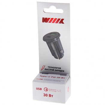 859 р. Устройство зарядное в прикуриватель 1USB + 1 Type C 12V Quick Charge WIIIX WIIIX ucc-2-40  с доставкой в г. Кемерово. Увеличить фотографию 3