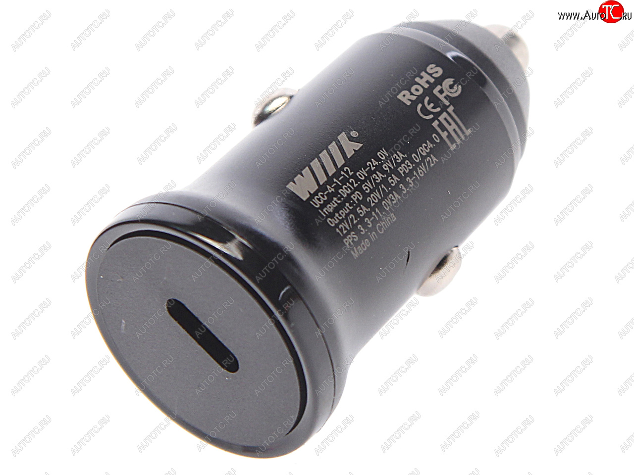 559 р. Устройство зарядное в прикуриватель 1USB Type C 12V WIIIX WIIIX ucc-4-1-12  с доставкой в г. Кемерово