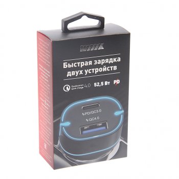869 р. Устройство зарядное в прикуриватель 1USB + 1 Type C 12V WIIIX WIIIX ucc-7-2-08  с доставкой в г. Кемерово. Увеличить фотографию 2