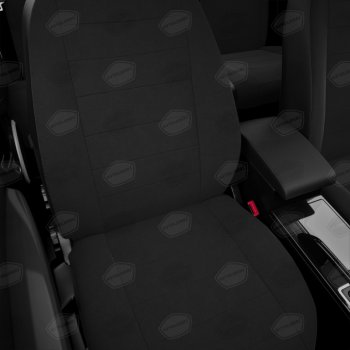 5 349 р. Авточехлы универсальные экокожа-жаккард черные комплект AVTOLIDER AVTOLIDER ujk31-0101  с доставкой в г. Кемерово. Увеличить фотографию 3