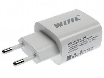 619 р. Устройство зарядное в розетку 1USB + 1 Type C 220V WIIIX WIIIX unn-4-2-01-qcpd  с доставкой в г. Кемерово. Увеличить фотографию 2