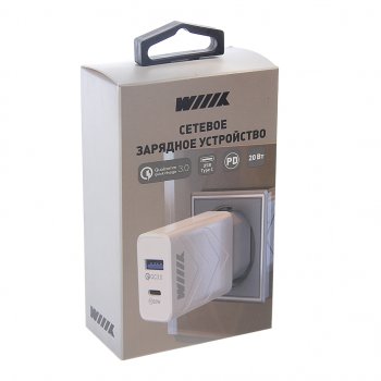629 р. Устройство зарядное в розетку 1USB + 1 Type C 220V WIIIX WIIIX unn-4-2-03-qcpd  с доставкой в г. Кемерово. Увеличить фотографию 4