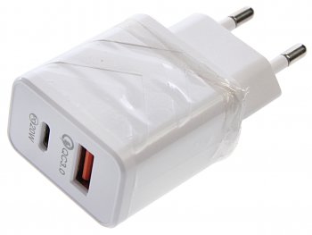 629 р. Устройство зарядное в розетку 1USB + 1 Type C 220V WIIIX WIIIX unn-4-2-03-qcpd  с доставкой в г. Кемерово. Увеличить фотографию 1