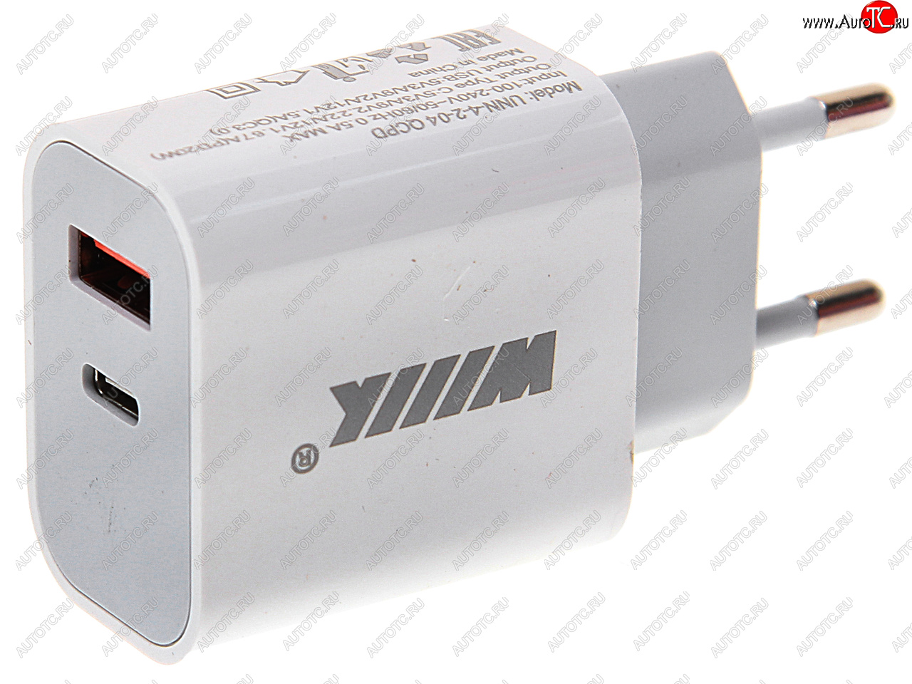 839 р. Устройство зарядное в розетку 1USB + 1 Type C 220V WIIIX WIIIX unn-4-2-04-qcpd  с доставкой в г. Кемерово
