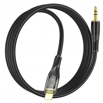359 р. Кабель jack 3.5-iPhone (5-) 1м черный HOCO HOCO upa25 black HOCO upa25 black  с доставкой в г. Кемерово. Увеличить фотографию 3