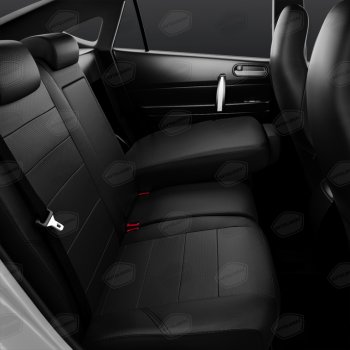 11 249 р. Универсальные чехлы сидений (майка,9 предм., экокожа) Recaro AVTOLIDER   (черный)  с доставкой в г. Кемерово. Увеличить фотографию 4