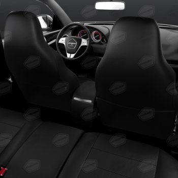11 249 р. Универсальные чехлы сидений (майка,9 предм., экокожа) Recaro AVTOLIDER   (черный)  с доставкой в г. Кемерово. Увеличить фотографию 3