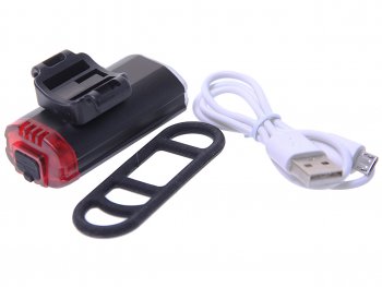 1 149 р. Фонарь велосипедный 2 в 1 USB кабель с аккумулятором 800mAh VXM NO NAME ут00019039  с доставкой в г. Кемерово. Увеличить фотографию 2