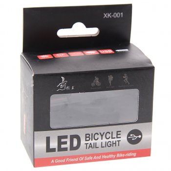 659 р. Фонарь велосипедный задний USB кабель с аккумулятором 650mAh Led NO NAME ут00021655  с доставкой в г. Кемерово. Увеличить фотографию 2
