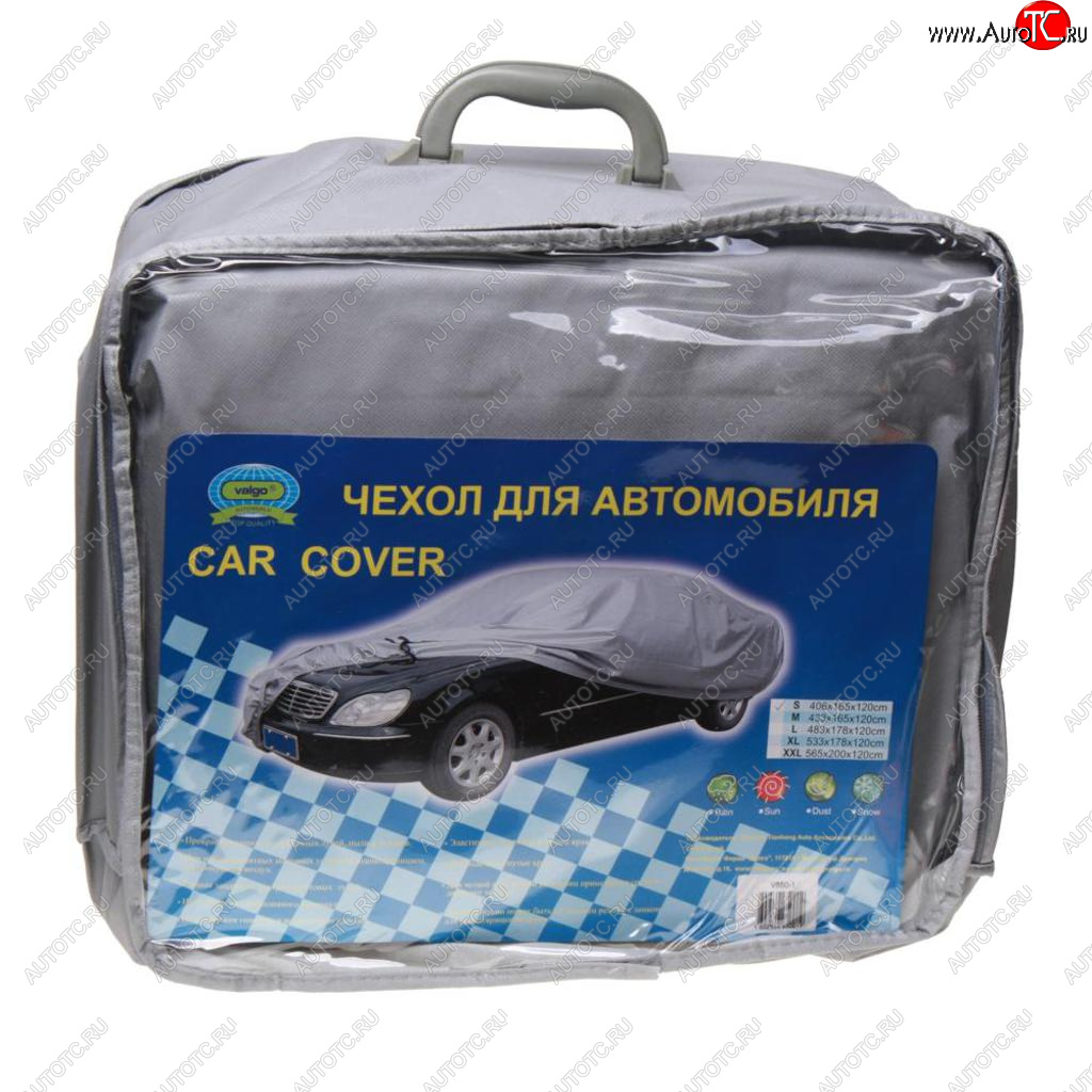 3 599 р. Тент на автомобиль (S) 406х165х120см VALGO VALGO v6501 (v65010)  с доставкой в г. Кемерово