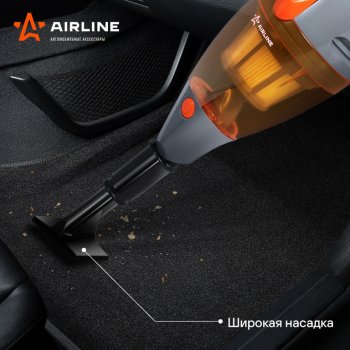 2 799 р. Пылесос автомобильный 12V 150W в прикуриватель (4 насадки) AIRLINE AIRLINE vca-03  с доставкой в г. Кемерово. Увеличить фотографию 15