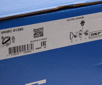 21 499 р. Комплект ГРМ AUDI A3 SEAT Ibiza с насосом водяным SKF SKF vkmc01280 SKF vkmc01280  с доставкой в г. Кемерово. Увеличить фотографию 6