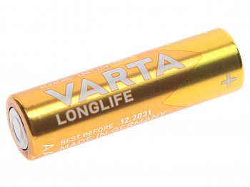 103 р. Батарейка AA LR6 1.5V блистер 4шт. (цена за 1шт.) Alkaline Longlife VARTA VARTA vrt-lr6l(4)бл  с доставкой в г. Кемерово. Увеличить фотографию 1