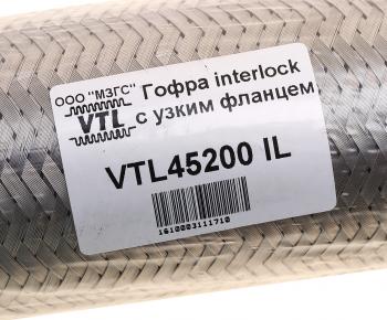 629 р. Гофра глушителя 45x200 трехслойная interlock нержавеющая сталь МЗГС МЗГС vtl45200 il  с доставкой в г. Кемерово. Увеличить фотографию 3