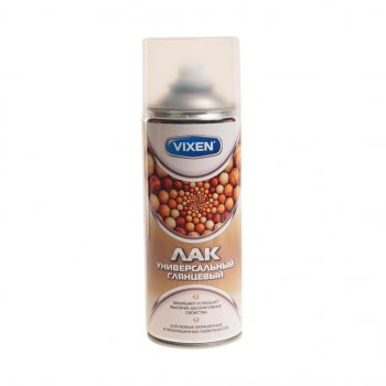 283 р. Лак бесцветный универсальный глянцевый аэрозоль 520мл VIXEN VIXEN vx-24000  с доставкой в г. Кемерово. Увеличить фотографию 1