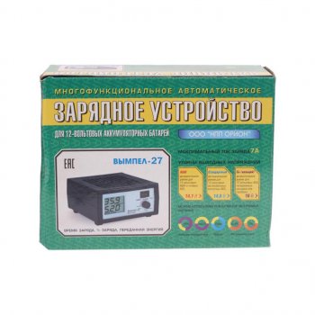 5 699 р. Устройство зарядное 12V 7А 220V (автомат) с ЖК дисплеем Вымпел 27 ОРИОН ОРИОН вымпел-27  с доставкой в г. Кемерово. Увеличить фотографию 3