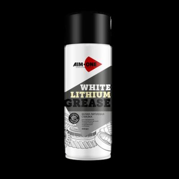 319 р. Смазка литиевая белая грязеотталкивающая 450мл аэрозоль White Lithium Grease AIM-ONE AIM-ONE wg-450  с доставкой в г. Кемерово. Увеличить фотографию 1