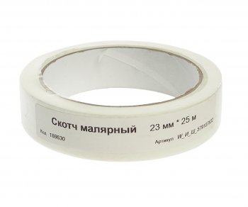 63 р. Скотч малярный 23ммх25м TECHROLL TECHROLL w_и_ш_579107632  с доставкой в г. Кемерово. Увеличить фотографию 1