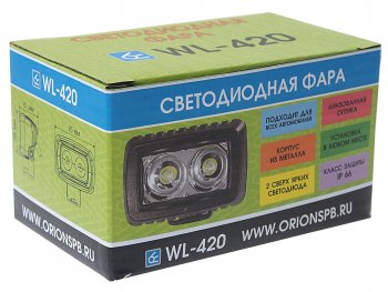 1 599 р. Фара рабочего света 75х48x61мм 20W 2LED ВЫМПЕЛ ОРИОН wl-420  с доставкой в г. Кемерово. Увеличить фотографию 3