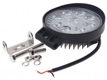 1 199 р. Фара рабочего света круглая 115х130x45мм 27W 9LED (дальний свет) ВЫМПЕЛ ОРИОН wl-827s  с доставкой в г. Кемерово. Увеличить фотографию 1