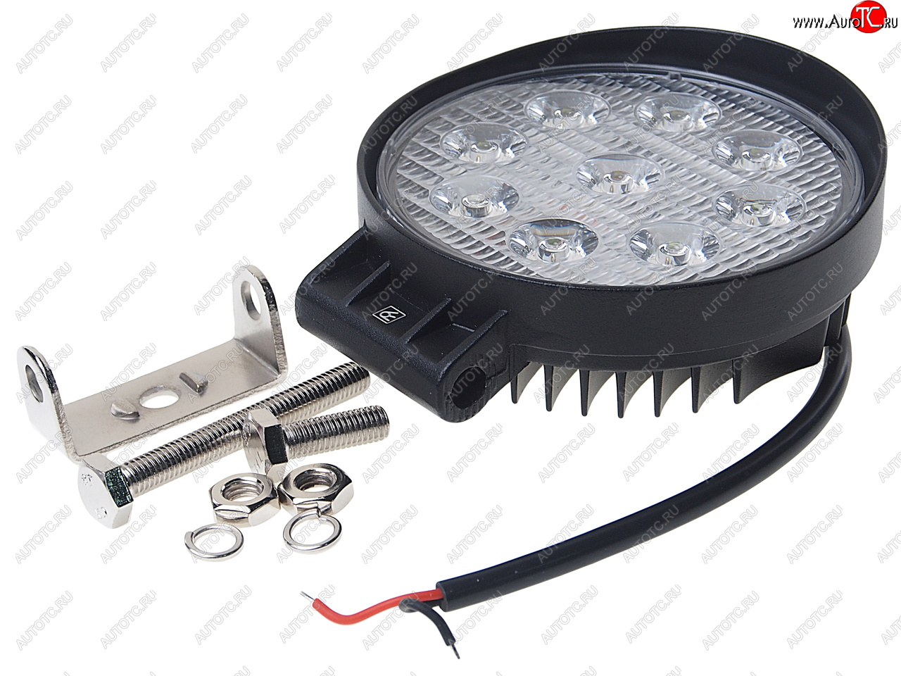 1 199 р. Фара рабочего света круглая 115х130x45мм 27W 9LED (дальний свет) ВЫМПЕЛ ОРИОН wl-827s  с доставкой в г. Кемерово
