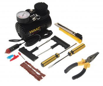 1 499 р. Компрессор автомобильный 18лмин. 8A 12V с набором инструментов WMC TOOLS WMC TOOLS wmc-011  с доставкой в г. Кемерово. Увеличить фотографию 2