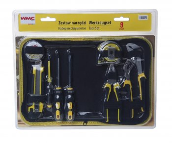 1 099 р. Набор инструментов 9 предметов слесарно-монтажный в сумке WMC TOOLS WMC TOOLS wmc-1009  с доставкой в г. Кемерово. Увеличить фотографию 1