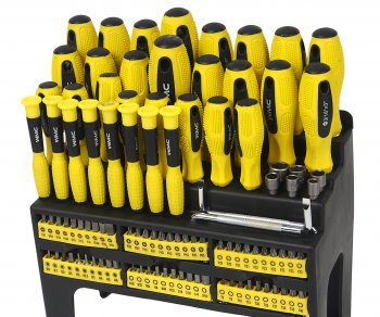 2 299 р. Набор инструментов 100 предметов (отвертки, биты) WMC TOOLS WMC TOOLS wmc-10100  с доставкой в г. Кемерово. Увеличить фотографию 2
