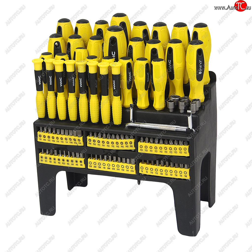 2 299 р. Набор инструментов 100 предметов (отвертки, биты) WMC TOOLS WMC TOOLS wmc-10100  с доставкой в г. Кемерово