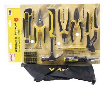 2 299 р. Набор инструментов 49 предметов слесарно-монтажный WMC TOOLS WMC TOOLS wmc-1049  с доставкой в г. Кемерово. Увеличить фотографию 1