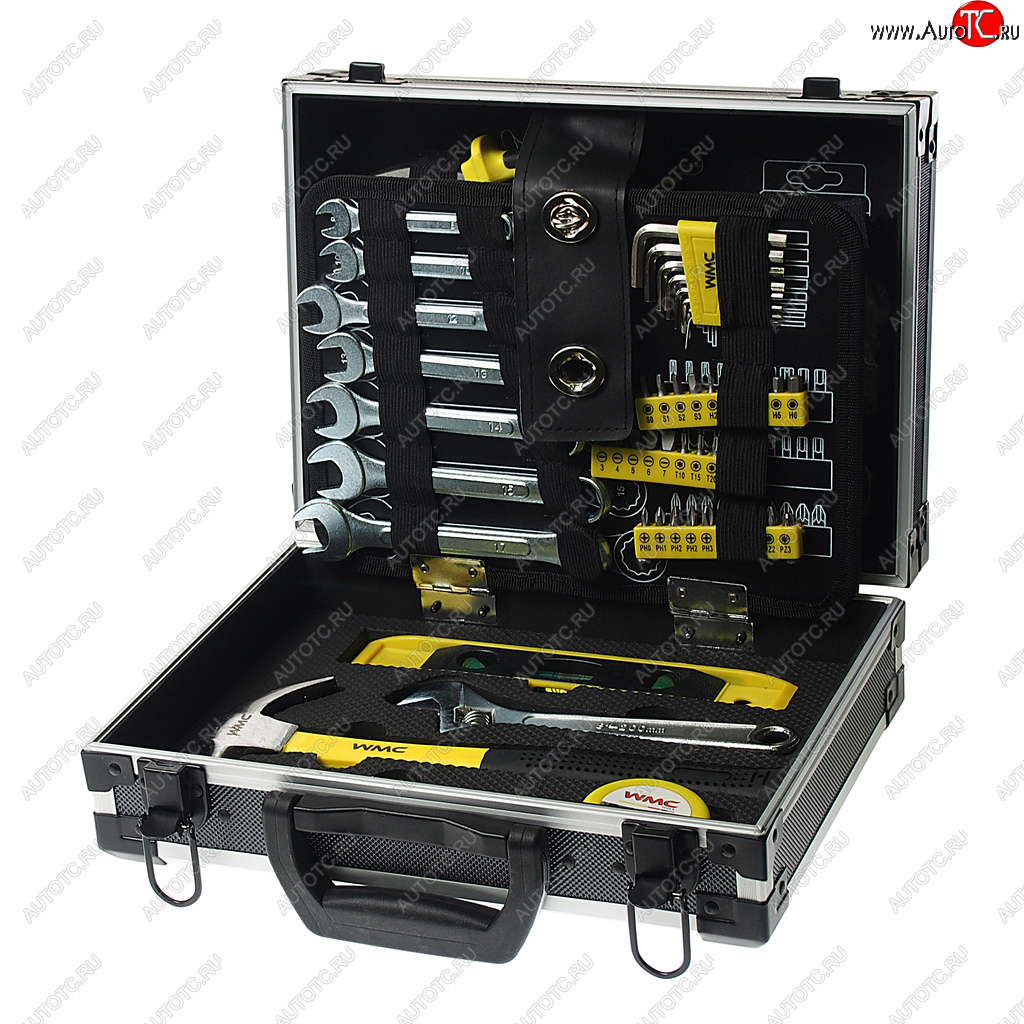 6 349 р. Набор инструментов 64 предмета в чемодане WMC TOOLS WMC TOOLS wmc-1064  с доставкой в г. Кемерово