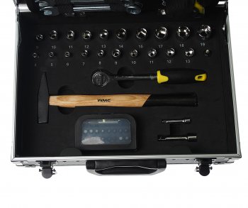 7 449 р. Набор инструментов 91 предмет в чемодане WMC TOOLS WMC TOOLS wmc-1091 WMC TOOLS wmc-1091  с доставкой в г. Кемерово. Увеличить фотографию 2