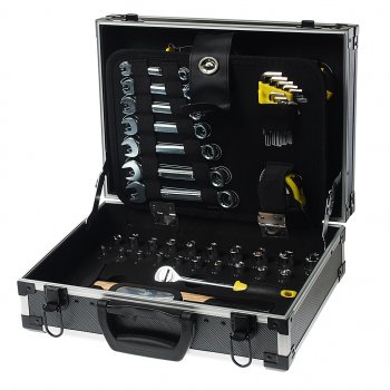 7 449 р. Набор инструментов 91 предмет в чемодане WMC TOOLS WMC TOOLS wmc-1091 WMC TOOLS wmc-1091  с доставкой в г. Кемерово. Увеличить фотографию 1