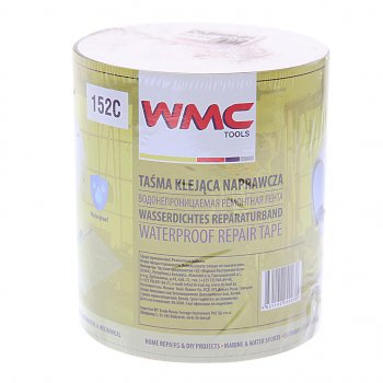 278 р. Скотч ремонтный 10cмх1.52м водонепроницаемый (прозрачный) WMC TOOLS WMC TOOLS wmc-152c  с доставкой в г. Кемерово. Увеличить фотографию 1