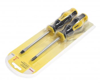 153 р. Набор отверток SL6х100м,PH2х100мм 2 предмета в блистере WMC TOOLS WMC TOOLS wmc-2024  с доставкой в г. Кемерово. Увеличить фотографию 2