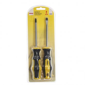 153 р. Набор отверток SL6х100м,PH2х100мм 2 предмета в блистере WMC TOOLS WMC TOOLS wmc-2024  с доставкой в г. Кемерово. Увеличить фотографию 1