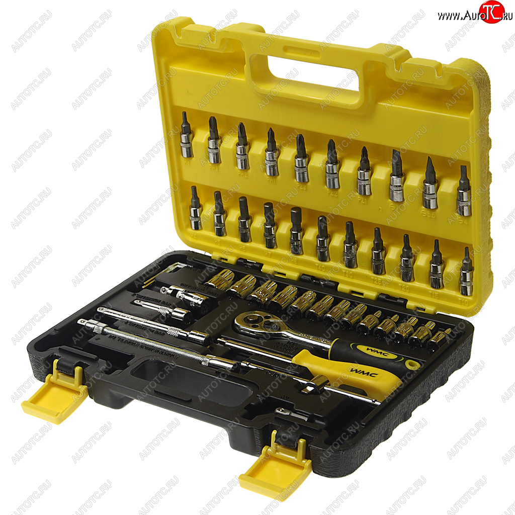 1 159 р. Набор головок торцевых и бит-головок 14 46 предметов WMC TOOLS WMC TOOLS wmc-2462-5euro  с доставкой в г. Кемерово