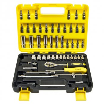 1 589 р. Набор головок торцевых и бит-головок 14 53 предмета WMC TOOLS WMC TOOLS wmc-2531-5euro  с доставкой в г. Кемерово. Увеличить фотографию 1
