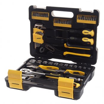 2 599 р. Набор инструментов 61 предмет слесарно-монтажный 3/8 DR 8-22мм WMC TOOLS WMC TOOLS wmc-3061 WMC TOOLS wmc-3061  с доставкой в г. Кемерово. Увеличить фотографию 1