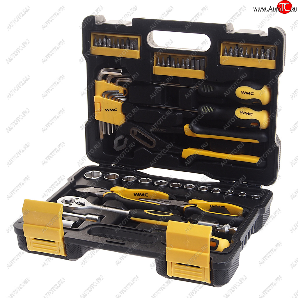 2 599 р. Набор инструментов 61 предмет слесарно-монтажный 3/8 DR 8-22мм WMC TOOLS WMC TOOLS wmc-3061 WMC TOOLS wmc-3061  с доставкой в г. Кемерово