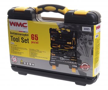 5 649 р. Набор инструментов 65 предметов слесарно-монтажный 14, 38 DR 4-24мм WMC TOOLS WMC TOOLS wmc-3065  с доставкой в г. Кемерово. Увеличить фотографию 3