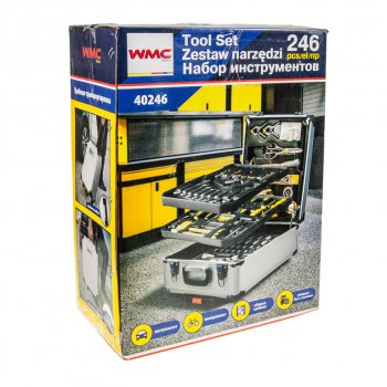 6 999 р. Набор инструментов 246 предметов слесарно-монтажный в кейсе WMC TOOLS WMC TOOLS wmc-40246  с доставкой в г. Кемерово. Увеличить фотографию 7