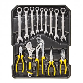 10 499 р. Набор инструментов 287 предметов слесарно-монтажный в кейсе WMC TOOLS WMC TOOLS wmc-40287  с доставкой в г. Кемерово. Увеличить фотографию 2